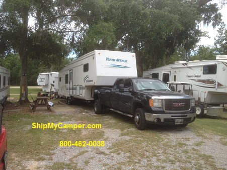 Motorhome shipping